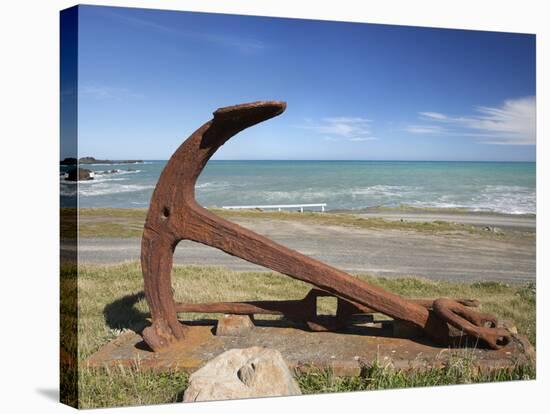 Anchor from the Barque Ben Avon, Shipwrecked in 1903, Ngawi, Wairarapa, North Island, New Zealand-David Wall-Stretched Canvas