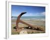 Anchor from the Barque Ben Avon, Shipwrecked in 1903, Ngawi, Wairarapa, North Island, New Zealand-David Wall-Framed Photographic Print