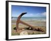 Anchor from the Barque Ben Avon, Shipwrecked in 1903, Ngawi, Wairarapa, North Island, New Zealand-David Wall-Framed Photographic Print