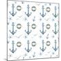 Anchor Home Pattern-Kimberly Allen-Mounted Art Print