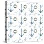 Anchor Home Pattern-Kimberly Allen-Stretched Canvas