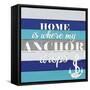 Anchor Home-Kimberly Allen-Framed Stretched Canvas