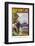 Anchor Line Poster for Ship Travel Between Gibraltar, Egypt and India with an Elephant-null-Framed Photographic Print