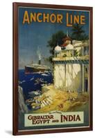 Anchor Line Travel Poster-W. Welsh-Framed Giclee Print