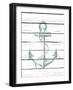 Anchor on Wood-Lanie Loreth-Framed Art Print