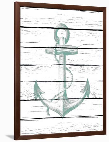 Anchor on Wood-Lanie Loreth-Framed Art Print