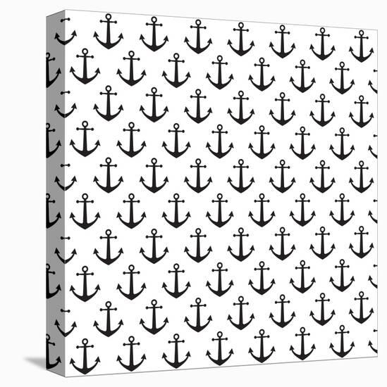 Anchor Pattern Background-hellena13-Stretched Canvas