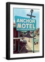 Anchor Vintage Motel-null-Framed Art Print