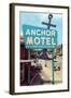 Anchor Vintage Motel-null-Framed Art Print