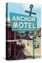 Anchor Vintage Motel-null-Stretched Canvas