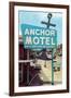 Anchor Vintage Motel-null-Framed Art Print