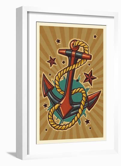 Anchor-Lantern Press-Framed Art Print