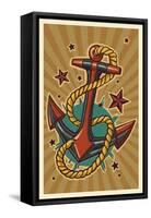 Anchor-Lantern Press-Framed Stretched Canvas