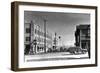 Anchorage, Alaska - 4th and East Street Corner-Lantern Press-Framed Art Print