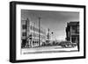 Anchorage, Alaska - 4th and East Street Corner-Lantern Press-Framed Art Print