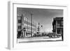 Anchorage, Alaska - 4th and East Street Corner-Lantern Press-Framed Art Print