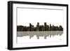 Anchorage Alaska Skyline BW 1-Marlene Watson-Framed Giclee Print