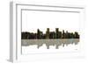 Anchorage Alaska Skyline BW 1-Marlene Watson-Framed Giclee Print