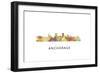 Anchorage Alaska Skyline-Marlene Watson-Framed Premium Giclee Print