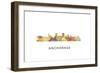 Anchorage Alaska Skyline-Marlene Watson-Framed Giclee Print