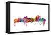 Anchorage Alaska Skyline-Michael Tompsett-Framed Stretched Canvas