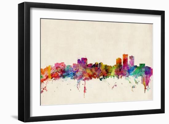 Anchorage Alaska Skyline-Michael Tompsett-Framed Premium Giclee Print