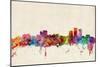 Anchorage Alaska Skyline-Michael Tompsett-Mounted Premium Giclee Print