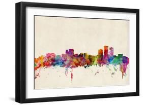 Anchorage Alaska Skyline-Michael Tompsett-Framed Art Print