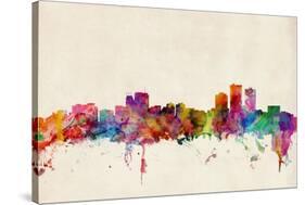 Anchorage Alaska Skyline-Michael Tompsett-Stretched Canvas