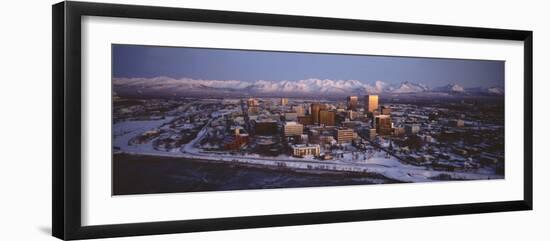 Anchorage at the Base of Chugach Mtns Ak, USA-null-Framed Photographic Print