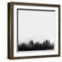 Anchorage City Skyline - Black-NaxArt-Framed Art Print