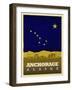 Anchorage Flag-Red Atlas Designs-Framed Giclee Print