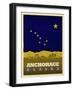 Anchorage Flag-Red Atlas Designs-Framed Giclee Print