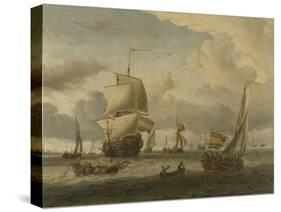 Anchorage of Enkhuizen-Abraham Storck-Stretched Canvas