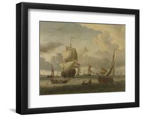 Anchorage of Enkhuizen-Abraham Storck-Framed Art Print