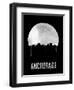 Anchorage Skyline Black-null-Framed Art Print