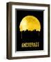 Anchorage Skyline Yellow-null-Framed Art Print