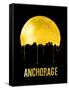 Anchorage Skyline Yellow-null-Framed Stretched Canvas