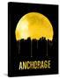 Anchorage Skyline Yellow-null-Stretched Canvas