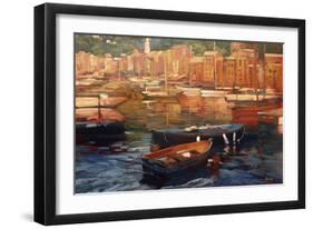 Anchored Boats, Portofino-Philip Craig-Framed Giclee Print