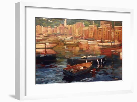 Anchored Boats, Portofino-Philip Craig-Framed Giclee Print