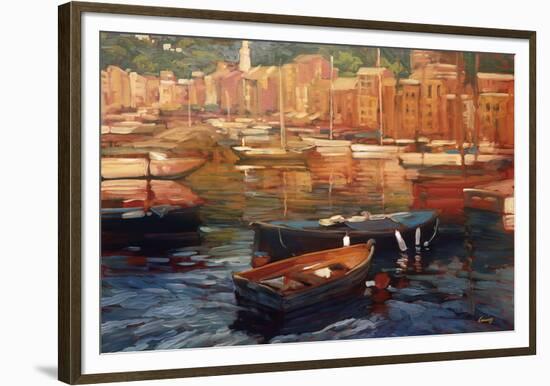 Anchored Boats, Portofino-Philip Craig-Framed Giclee Print