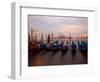 Anchored Gondolas at Twilight, Venice, Italy-Jim Zuckerman-Framed Photographic Print