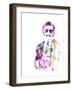 Anchorman Watercolor-Anna Malkin-Framed Art Print