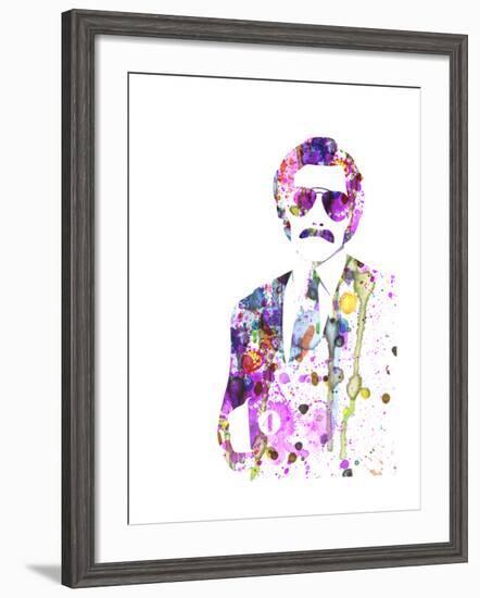 Anchorman Watercolor-Anna Malkin-Framed Art Print