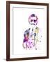 Anchorman Watercolor-Anna Malkin-Framed Art Print