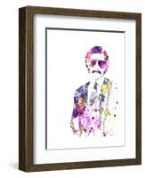 Anchorman Watercolor-Anna Malkin-Framed Art Print