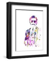 Anchorman Watercolor-Anna Malkin-Framed Art Print