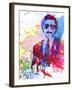 Anchorman Watercolor-Anna Malkin-Framed Art Print