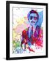 Anchorman Watercolor-Anna Malkin-Framed Art Print